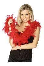 Red Feather Boa