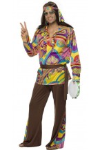 Psychedelic Hippie Man Costume