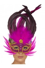 Bright Pink Can Can Eye Mask