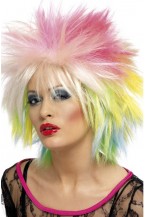 80s Attitude Wig Multicoloured