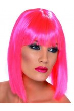 Neon Pink Glam Wig