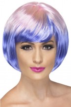 Funky Babe Wig Pink And Purple