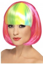 Partyrama Wig Neon Pink 