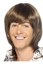 70s Heartthrob Wig Brown