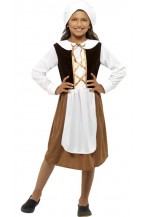 Girls Tudor Girl Costume 