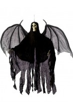 Hanging Skeleton With Robe And Wings