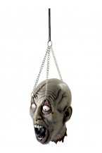 Dismembered Latex Head With Hanging Chains