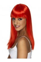 Neon Red Glamourama Wig