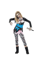 Teen Zombie Pop Star Halloween Fancy Dress Costume