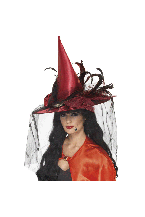 Ladies Halloween Fancy Dress Witch Hat