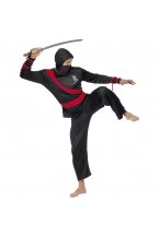 Mens Ninja Warrior Fancy Dress Costume