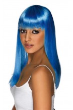 Ladies Blue Fancy Dress Wig