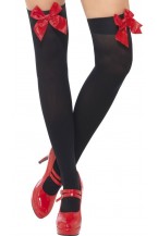 Black Hold Ups With Red Bows 