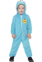 Childs Sesame Street Cookie Monster Fancy Dress Costume