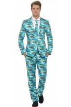 Mens Stand Out Aloha Fancy Dress Suit