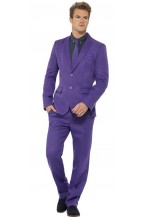 Mens Purple Stand Out Fancy Dress Suit