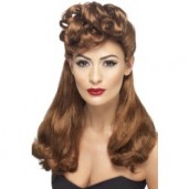 40s Vintage Wig Auburn