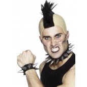 Mens Punk Choker And Wristband