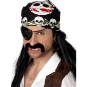 Mens Pirate Bandana With Skull And Crossbones