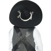 Authentic Mexican Bandit Sombrero Black