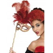 Red And Gold Eye Mask