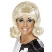 60s Flick Up Wig Blonde