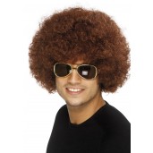 70s Funky Afro Wig Brown