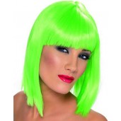 Neon Green Glam Wig