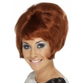 60s Beehive Wig Auburn