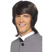 60s Male Mod Wig Brown