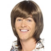 70s Heartthrob Wig Brown