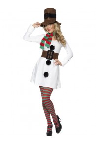 Smiffy's Adult Ladies Christmas Snowman Costume