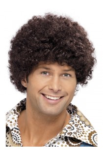 Mens 70s Afro Fancy Dress Wig