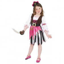 Pink Pirate Girl Costume