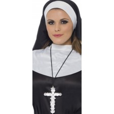 Silver Ornate Nuns Cross