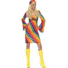 Rainbow Hippie Costume