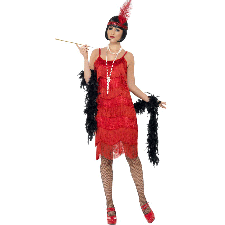 Red Shimmy Flapper Costume