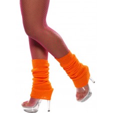 Ladies Neon Orange Legwarmers