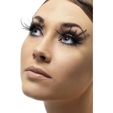 Eyelashes With Black Corner Feather Plumes