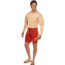 Muscle Chest Baywatch Costume
