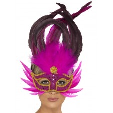 Bright Pink Can Can Eye Mask