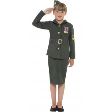 Girls WW2 Army Costume 