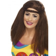 60s Hippy Chick Long Afro