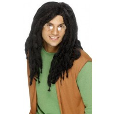 Jamaican Wig Black Rasta Fancy Dress Smiffys