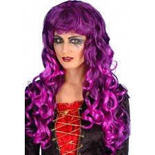 Purple And Black Siren Wig Fancy Dress Smiffys