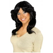 70S Flick Wig Black