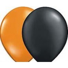 40 Balloons Black and  Orange