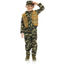 Boys Army Fancy Dress Costume