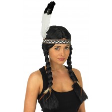 Indian Squaw Fancy Dress Wig