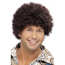 Mens 70s Afro Fancy Dress Wig